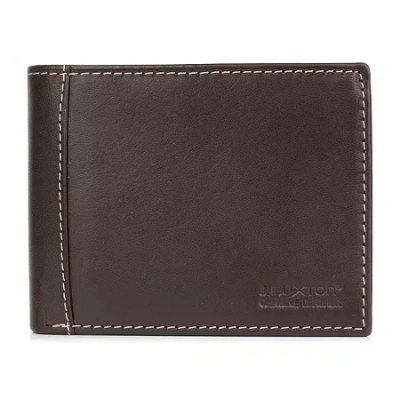J. Buxton Mens Rfid Blocking Bifold Wallet In Brown