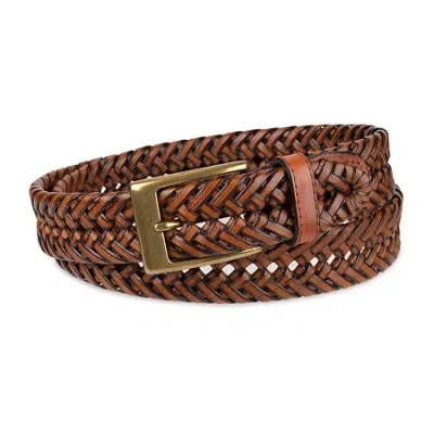 Dockers Braided Mens Belt In Brown
