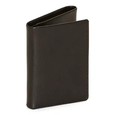 Stafford Pebble Mens Slim Fold Wallet In Black