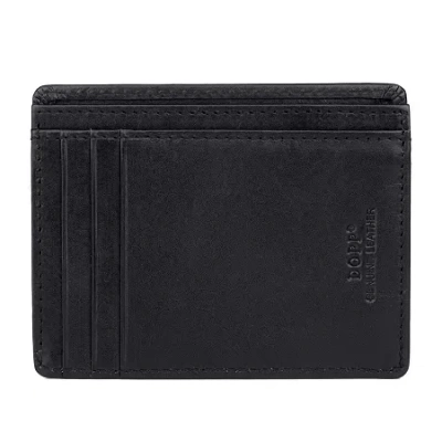 J. Buxton Mens Rfid Blocking Front Pocket Wallet In Black