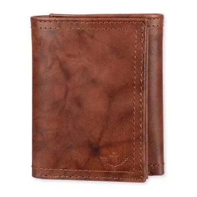 Dockers Rfid Extra Capacity Trifold With Zipper Mens Personalized Trifold Wallet In Brown