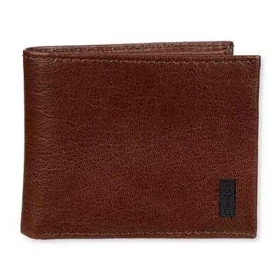 Levi 's Extra Capacity Trifold Mens Personalized Trifold Wallet In Brown