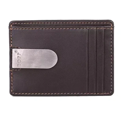 J. Buxton Dopp Front Pocket Money Clip Mens Rfid Blocking Front Pocket Wallet In Brown