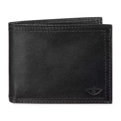 Dockers Rfid Extra Capacity Mens Bifold Wallet In Black