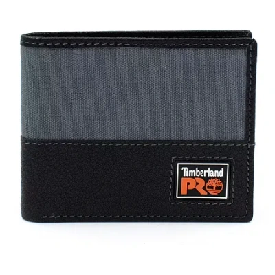 Timberland Pro Mens Rfid Blocking Bifold Wallet In Black