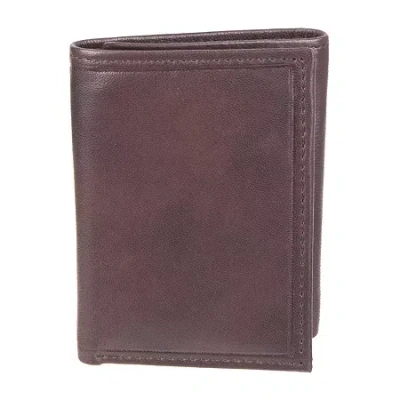 Stafford Mens Rfid Blocking Trifold Wallet In Purple