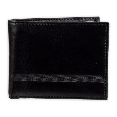 Stafford Mens Extra Capacity Rfid Blocking Bifold Wallet In Black