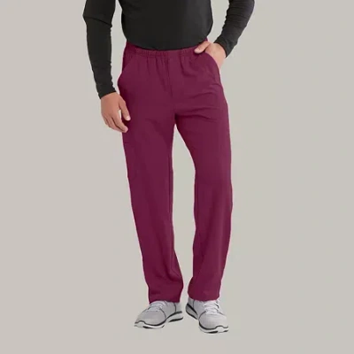 Skechers Sk0215 Structure 4-pocket Zip-fly Mens Big And Tall Tag Free Stretch Fabric Moisture Wicking Scrub P In Purple