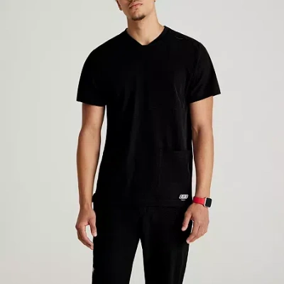 Skechers Skt193 Thesis 3-pocket Round Neck Mens Round Neck Short Sleeve Tag Free Stretch Fabric Moisture Wick In Black