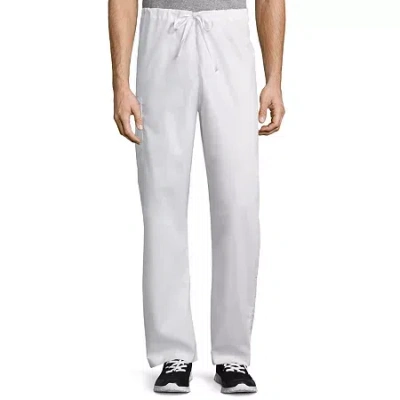 Wink Wonderwork 500 Drawstring Cargo Unisex Adult Tag Free Scrub Pant In White