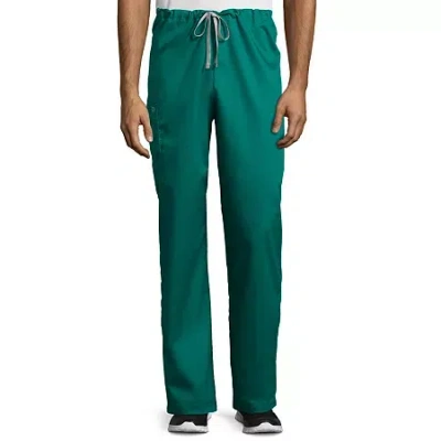 Wink Wonderwork 500 Drawstring Cargo Unisex Adult Tag Free Scrub Pant In Green