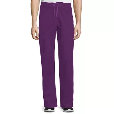 Wink Wonderwork 500 Drawstring Cargo Unisex Adult Short Tag Free Scrub Pant In Purple