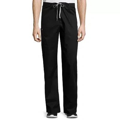 Wink Wonderwork 500 Drawstring Cargo Unisex Adult Short Tag Free Scrub Pant In Black