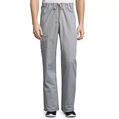 Wink Wonderwork 500 Drawstring Cargo Unisex Adult Short Tag Free Scrub Pant In Gray