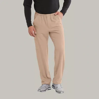 Skechers Sk0215 Structure 4-pocket Zip-fly Mens Short Tag Free Stretch Fabric Moisture Wicking Scrub Pant In Brown