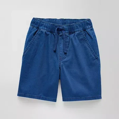 Thereabouts Pull-on Little & Big Kid Boys Adjustable Waist Jogger Short In Blue