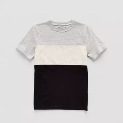 Thereabouts Little & Big Kid Boys Crew Neck Short Sleeve T-shirt In Gray