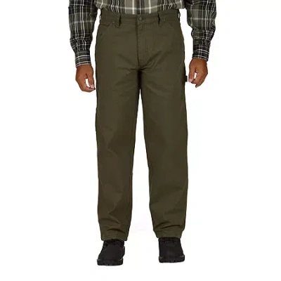 Smiths Workwear Stretch Duck Canvas Carpenter Mens Regular Fit Workwear Pant In Green