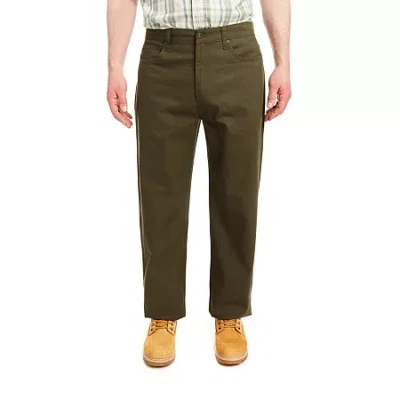 Smiths Workwear 5 Pocket Mens Relaxed Fit Flat Front Pant In Green