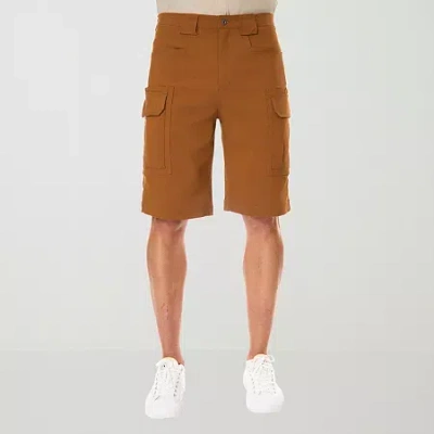 Smiths Workwear Performance Mens 11 1/2" Mid Rise Stretch Fabric Cargo Short In Brown