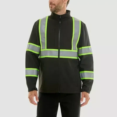 Smiths Workwear Mens Reflective Jacket In Black
