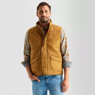 Mutual Weave Mens Quilted Vest In Multi