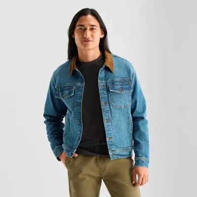 Mutual Weave Mens Denim Jacket In Blue
