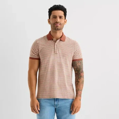 Mutual Weave Mens Regular Fit Short Sleeve Polo Shirt In Multi