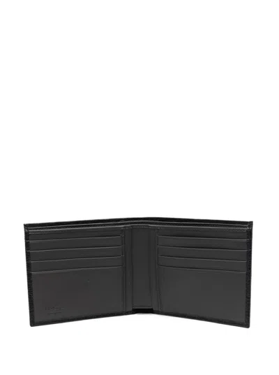 Ferragamo Black Gancini Coin Pocket Wallet In Black