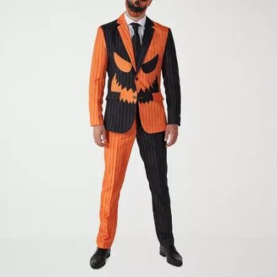 Suitmeister Jack-o-lantern Mens 3-pc. Suit Set In Orange
