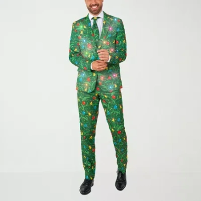 Suitmeister Christmas Mens 3-pc. Suit Set In Green