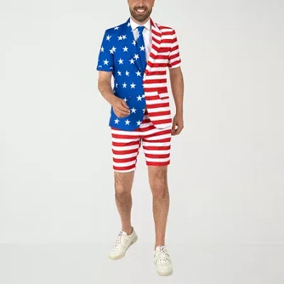 Suitmeister Usa Flag Mens 3-pc. Suit Set In Multi