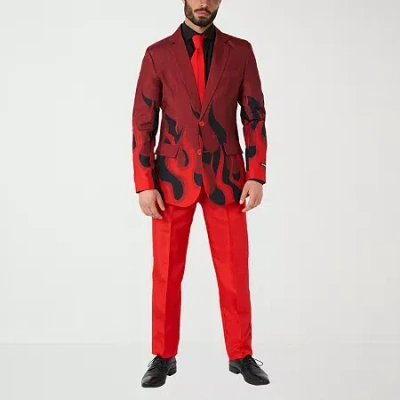Suitmeister Red Flame Mens 3-pc. Suit Set In Red
