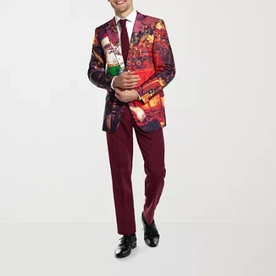 Opposuits Christmas Classic Claus Mens 3-pc. Suit Set In Multi
