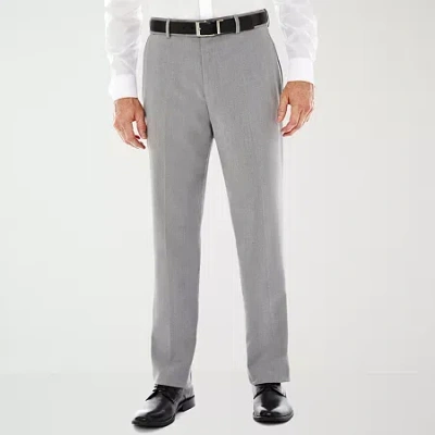 Stafford Travel Flat-front Sharkskin Dress Pants - Classic In Multi