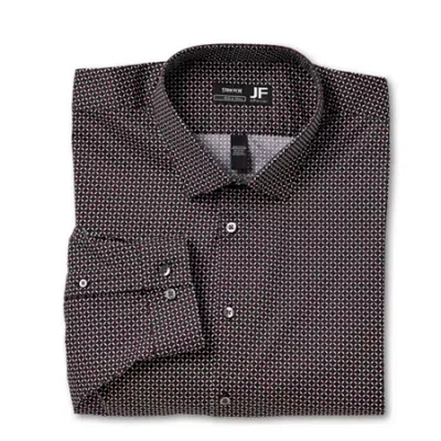 J. Ferrar Mens Big & Tall Regular Fit Easy Care Stretch Fabric Long Sleeve Dress Shirt In Multi