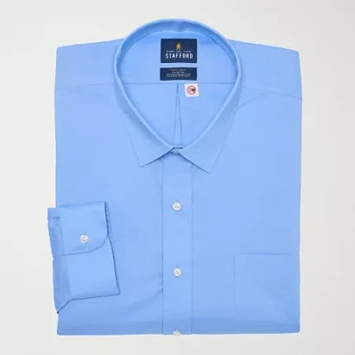 Stafford Smart Tech Mens Big & Tall Regular Fit Easy-on + Easy-off Adaptive Stretch Fabric Wrinkle Free Long  In Multi