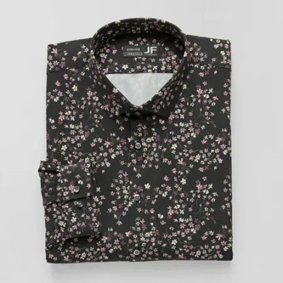 J. Ferrar Big And Tall 360 Stretch Performance Mens Regular Fit Wrinkle Free Long Sleeve Dress Shirt In Multi