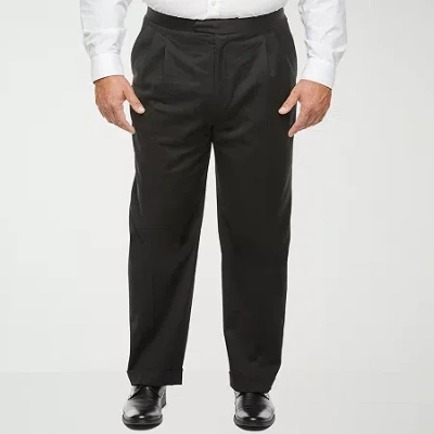 Stafford Coolmax All Season Ecomade Mens Big And Tall Classic Fit Tuxedo Pant In Animal Print