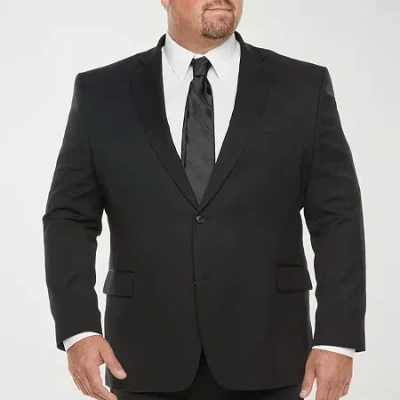 Stafford Coolmax All Season Ecomade Mens Stretch Fabric Classic Fit Big And Tall Suit Jacket In Multi