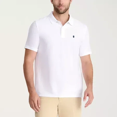 Izod Advantage Performance Mens Classic Fit Short Sleeve Polo Shirt In Red