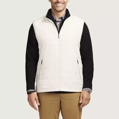 Izod Hydrashield Mens Midweight Quilted Vest In Multi