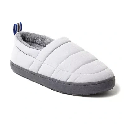 Dearfoams Cullen Mens Memory Foam Slip-on Slippers In Gray