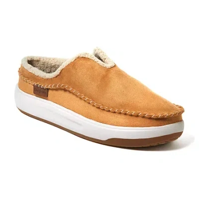 Dearfoams Elm Mens Memory Foam Clog Slippers In Gold
