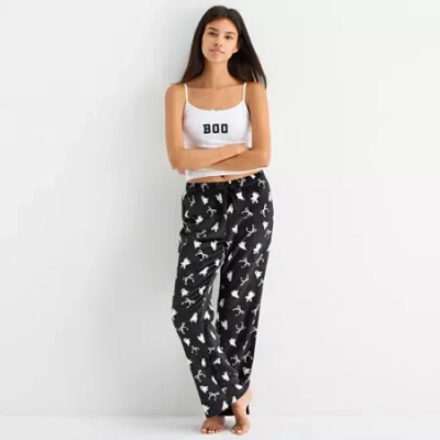 Forever 21 Womens Juniors Pajama Pants In Black