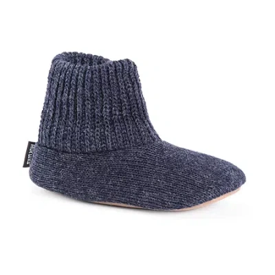 Muk Luks Mens Bootie Slippers In Blue