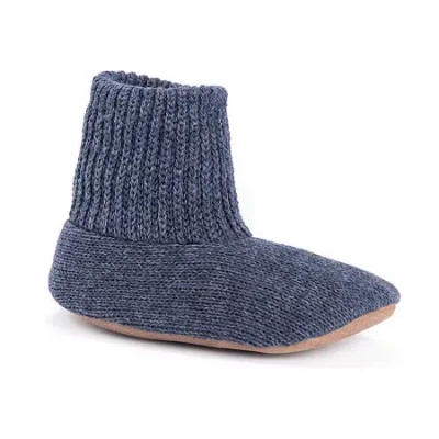 Muk Luks Mens Bootie Slippers In Blue