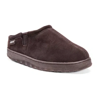 Muk Luks Mens Clog Slippers In Brown