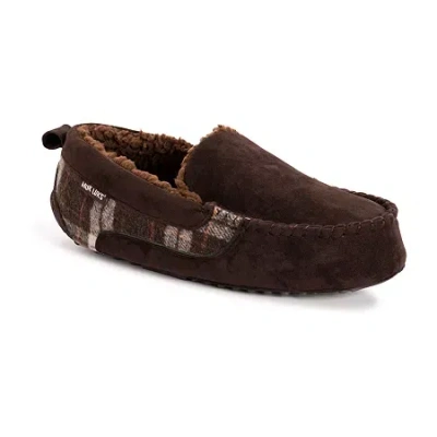 Muk Luks Mens Moccasin Slippers In Brown