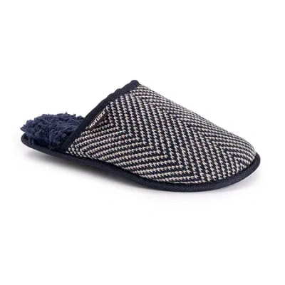 Muk Luks Mens Slip-on Slippers In Blue